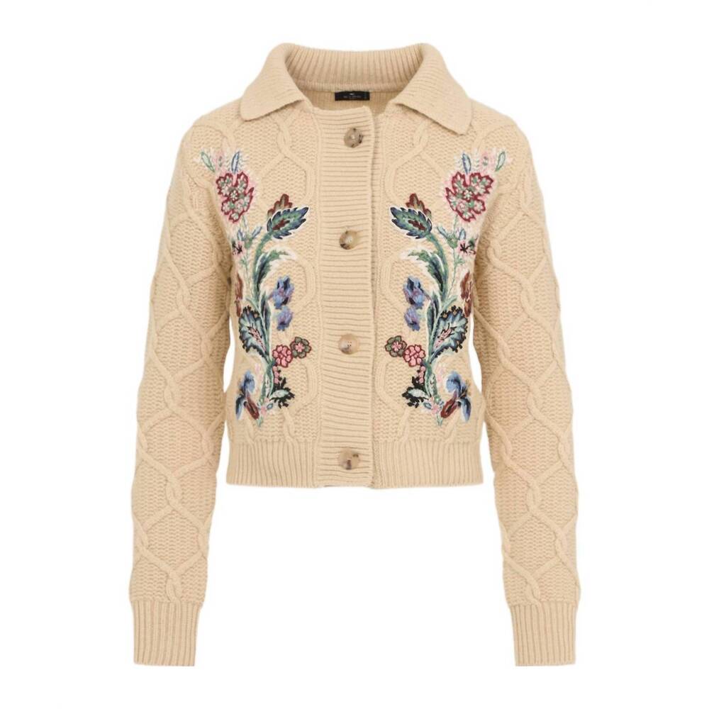 NEW ETRO women's knitwear cardigan in beige